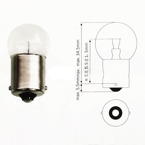 Bóng đèn de TCM 12V-10W, FD20~30Z5/T6/T3