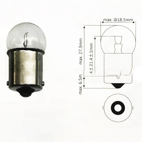 Bóng đèn de TCM 24V-10W, FD35~50T9, FD60~100Z8