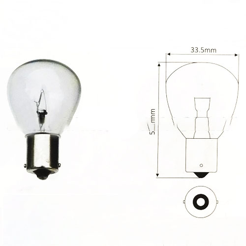 Bóng đèn pha 48V-40W, 1 chấm, gài bằng, Komatsu FB10~30EX, FB10~25EXF, FB10~25EXG, FB10~25EXGF