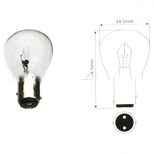 Bóng đèn pha 48V-40W, 2 chấm, gài lệch, TCM FB10~30-7/-8, Toyota 5~7FBR10~30