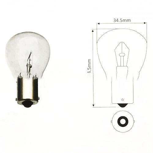 Bóng đèn pha 56V-40W, 1 chấm, gài bằng