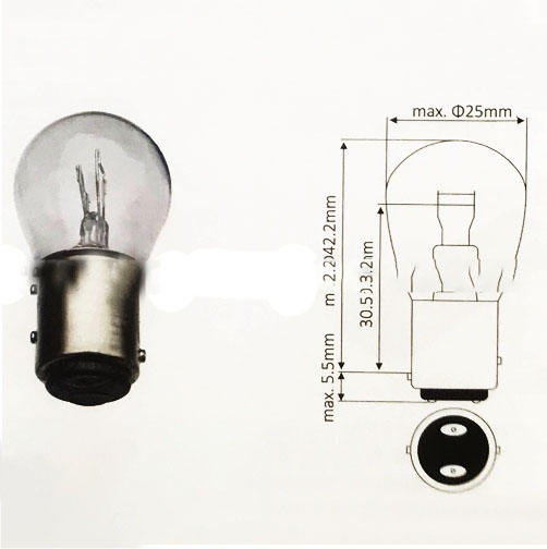 Bóng đèn thắng TCM 48V-25W/10W, FB10~30-6/-7/-8